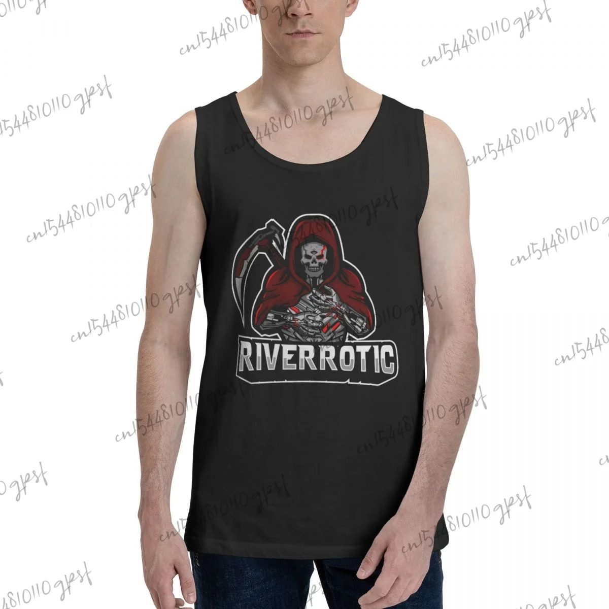 Мужская спортивная майка для тренажерного зала из чистого хлопка - купить по