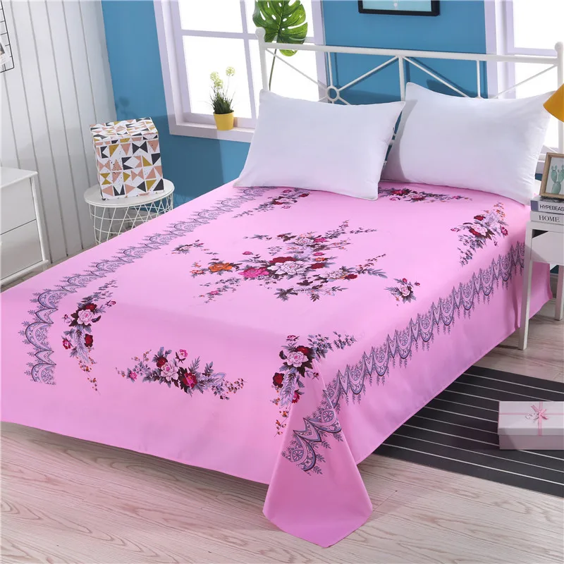 

Svilelg Bed Sheet Cotton 100% Thickened Cotton Single flat Sheet Classical 1 piece