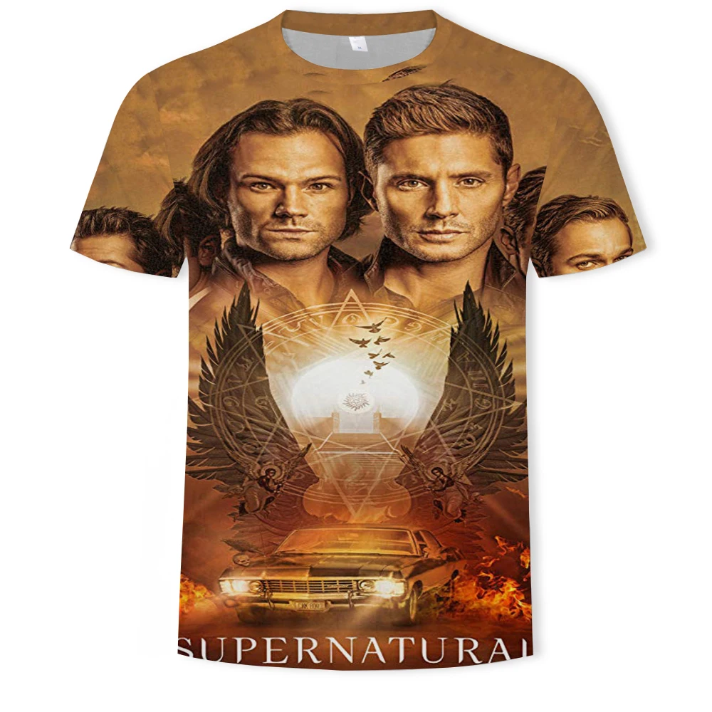 

2021 summer new style men's 3DT shirt movie character fighting series digital printing shirt handsome street short sleeve