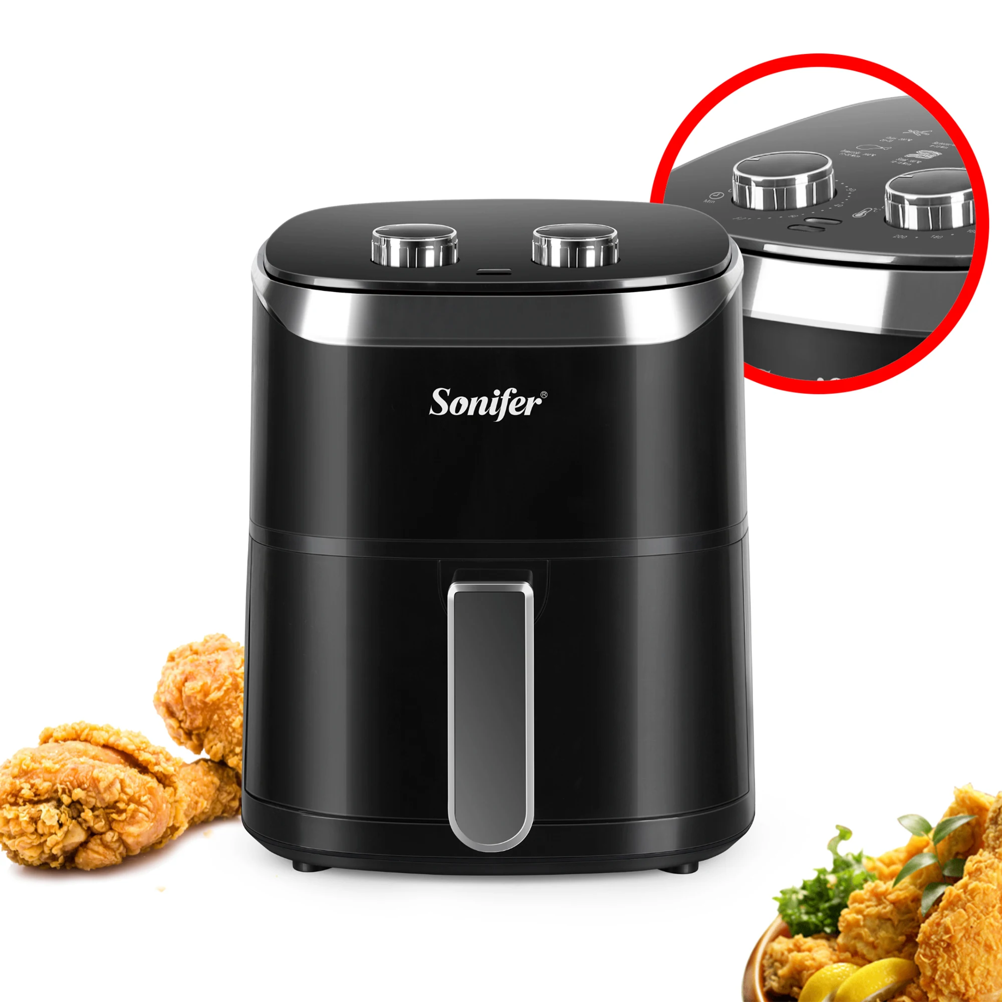 

Sonifer 1400 Вт электрическая фритюрница 360 л духовка антипригарная корзина 220 ° функции выпечки выпечка/гриль фритюрница без масляной соли в