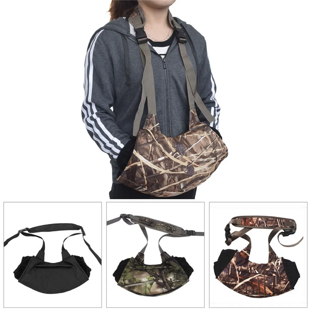 

Outdoor Adjustable Warmer Zipper Hiking Unisex Hanging Neck Winter Fly Fishing Hunting Hand Muff Insulation Camping