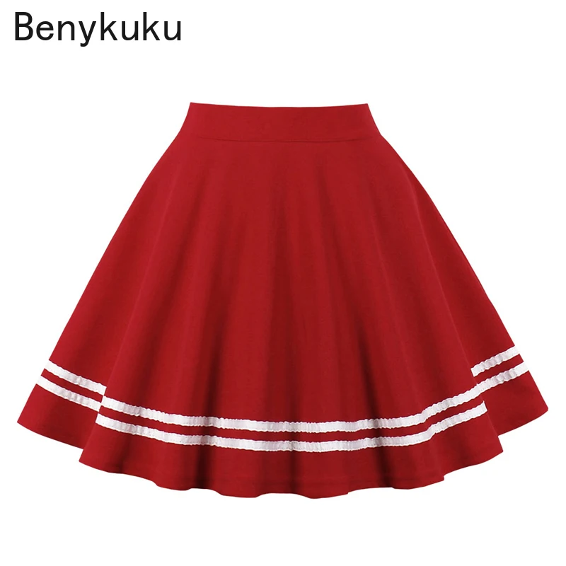 Юбка Женская теннисная трапециевидная с завышенной талией повседневная