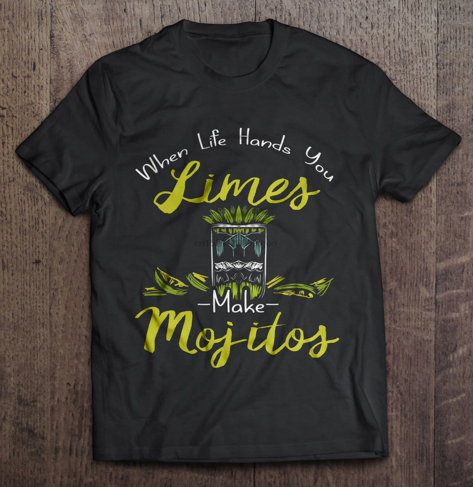 Мужская футболка When Life Hands You Limes Make Mojitos женская футболка|Мужские футболки| |