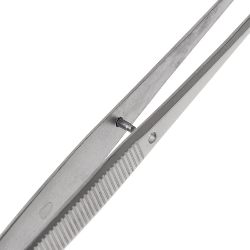 

Stainless Steel Tweezers Serrated Curved Dental Instruments Dental Tool