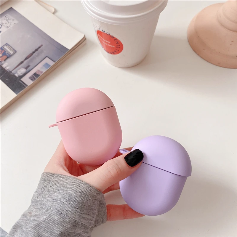 Роскошный однотонный матовый жесткий силиконовый чехол 2 в 1 для Xiaomi Airdots Pro