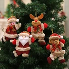 Рождественские украшения сделай сам, подарок на Рождество, Санта-Клаус, снеговик, дерево, подвеска, подвеска, украшения на 2022, с Новым годом, для дома, Рождество
