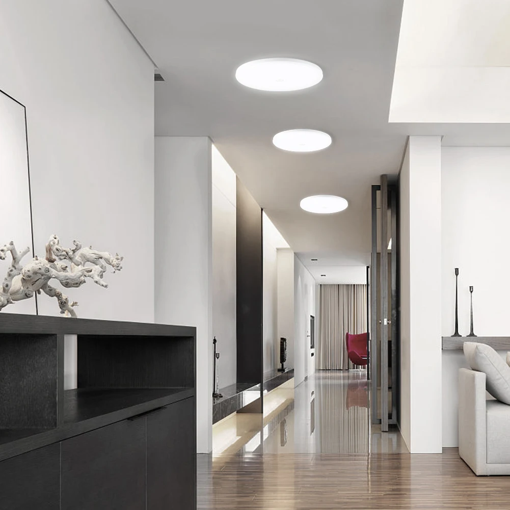 

Motion Sensor Led Ceiling Light Fixtures Surface Mounted Ceiling Lamp 12W 18W Panel Night Light 220V For Home Bedroom Stairway