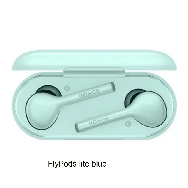 FlyPods lite blue Оригинальные беспроводные наушники huawei Honor Flypods Lite, водонепроницаемые, IP54, Bluetooth 4,2, управление, Беспроводная зарядка - Цвет: FlyPods lite blue