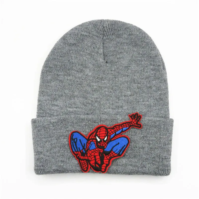 Сгущенная вязаная шапка с вышивкой для торта зимняя теплая Skullies бини детей