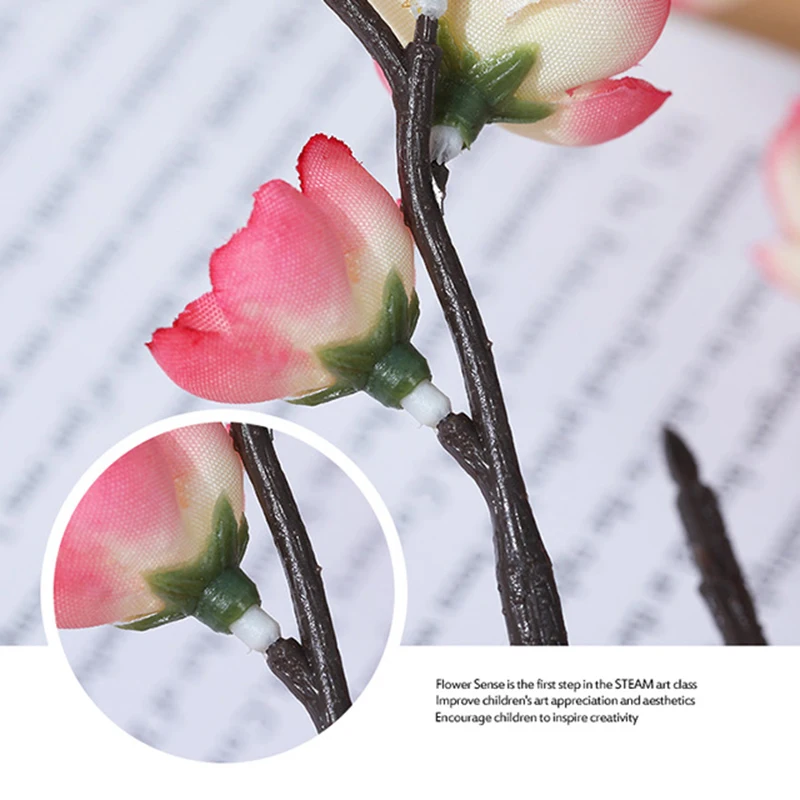 Зимние цветы сливы ручной работы бионические украшение для дома в горшке