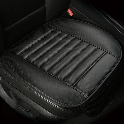 WLMWL Универсальная кожаная подушка для сиденья автомобиля для Chevrolet cruze aveo captiva sonic lacetti trax все модели автомобильные аксессуары - Color Name: black