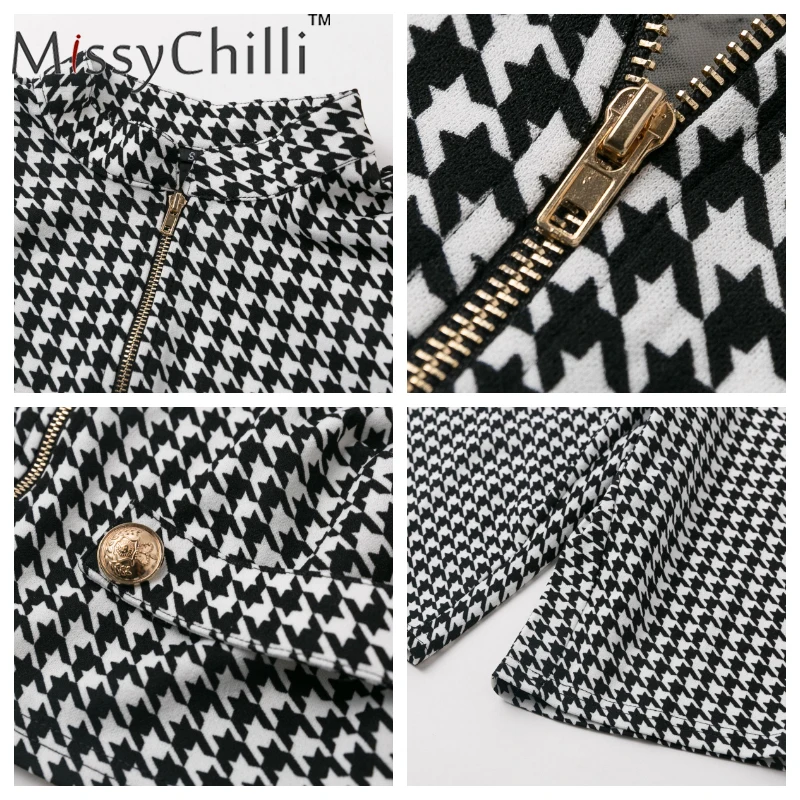 Женский клетчатый комбинезон MissyChilli элегантный короткий офисный с длинными