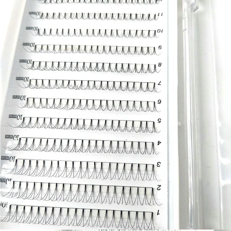 Оптовая цена объем 3D русский объемное наращивание ресниц короткий ствол