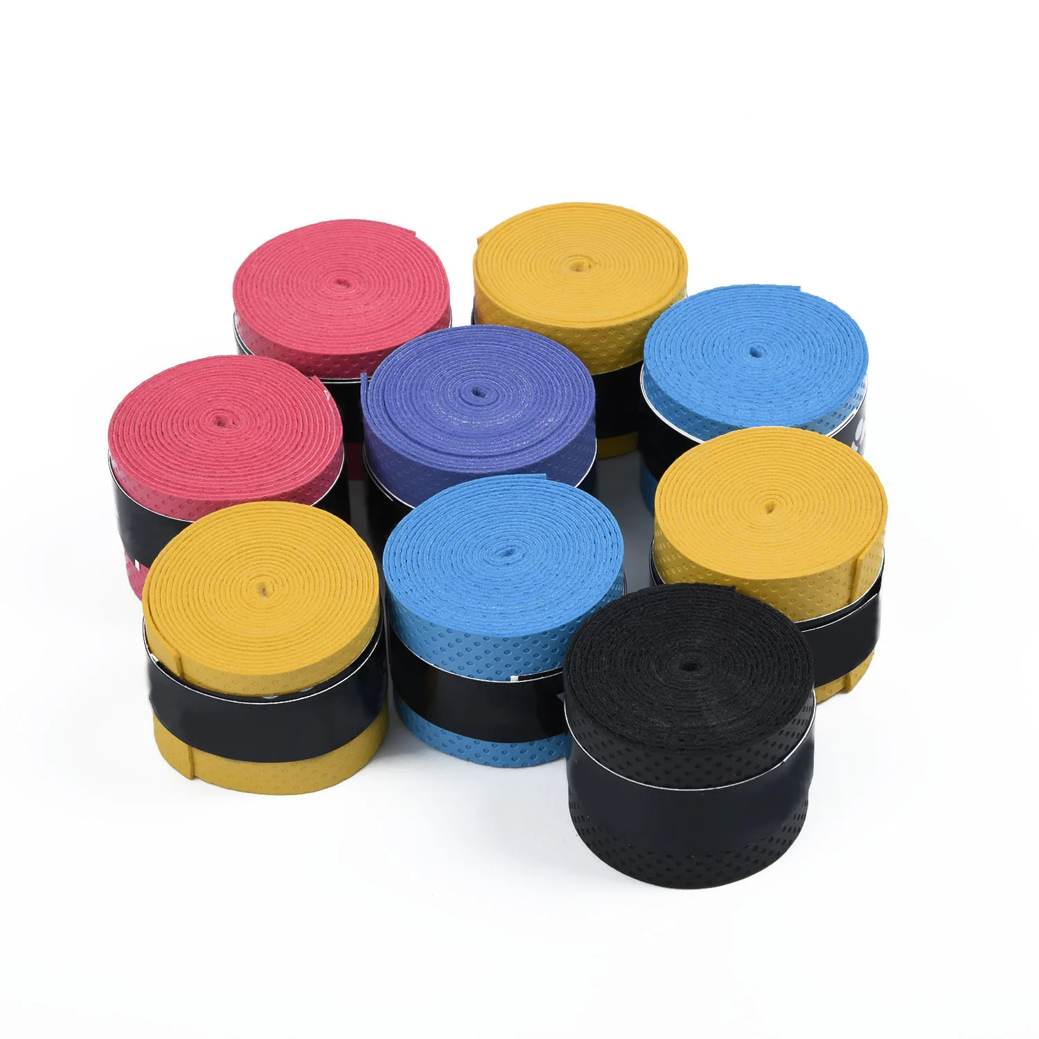 

60PCS Coated Anti-slip Breathable Tennis Racket Sweat Bands Tapes Fishing Rods Badminton Racket Over Grip Wrap Tapes