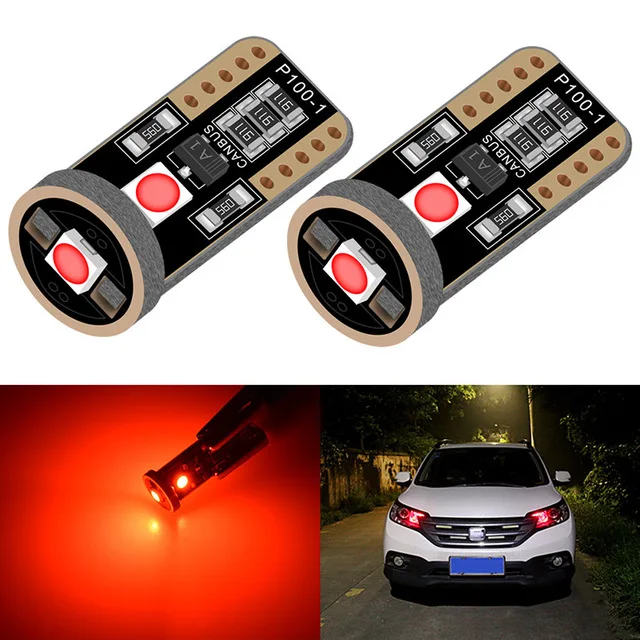 

2 шт., Автомобильные светодиодные лампы T10 W5W