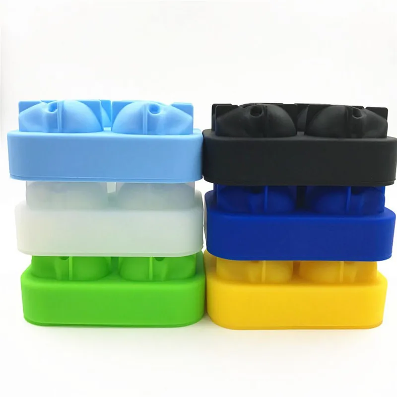 

1PC Large Ice Cube Pudding Mold 3D Skull Silicone 4-Cavity DIY Ice Cream Silicone Pudding Chocolate Mold Kitchen Gadgets
