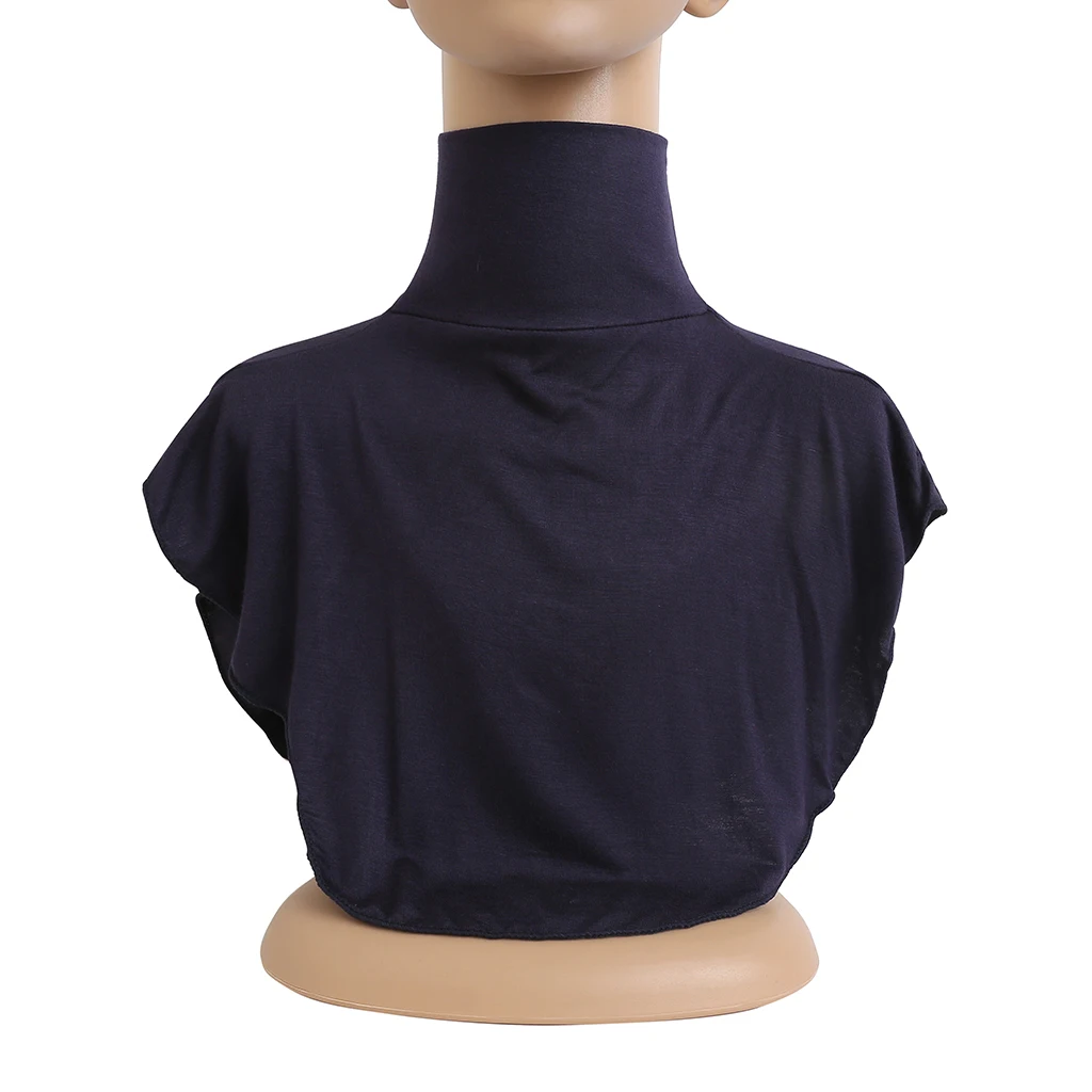 

H010 soft cotton jersey neck cover ramadan hijab cover turtle neck false collar neckwrap islamic clothing accessories