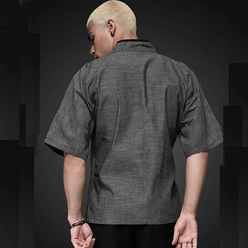 2021 Мужская японская пищевая служба куртка шеф-повара одежда для суши ресторана