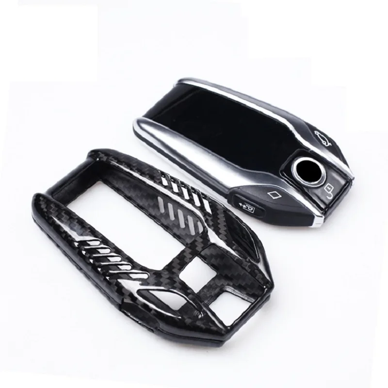 Углеродное волокно автомобиль дистанционного ключа чехол оболочка для ключей BMW