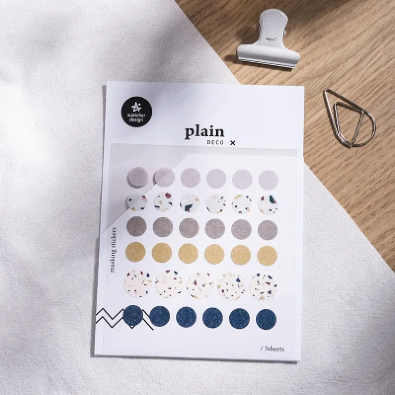 Наклейки Suatelier с простыми этикетками круглая Шестигранная полоса бумага для