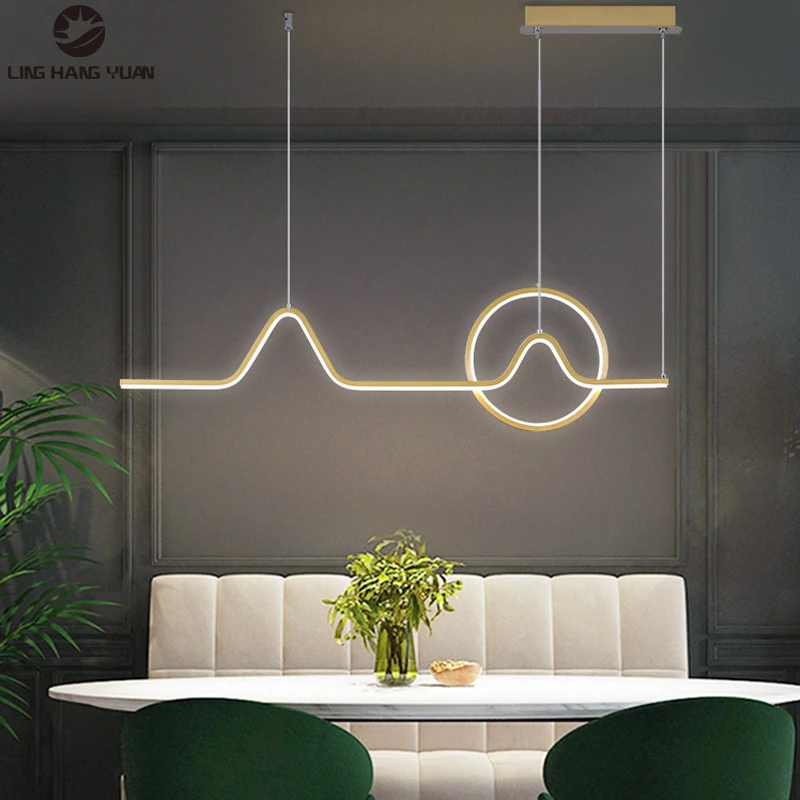 

Светодиодное потолочное крепление люстра 110 В 220 В Минималистичная современная люстра освещение для гостиной кухни столовой подвесные ламп...