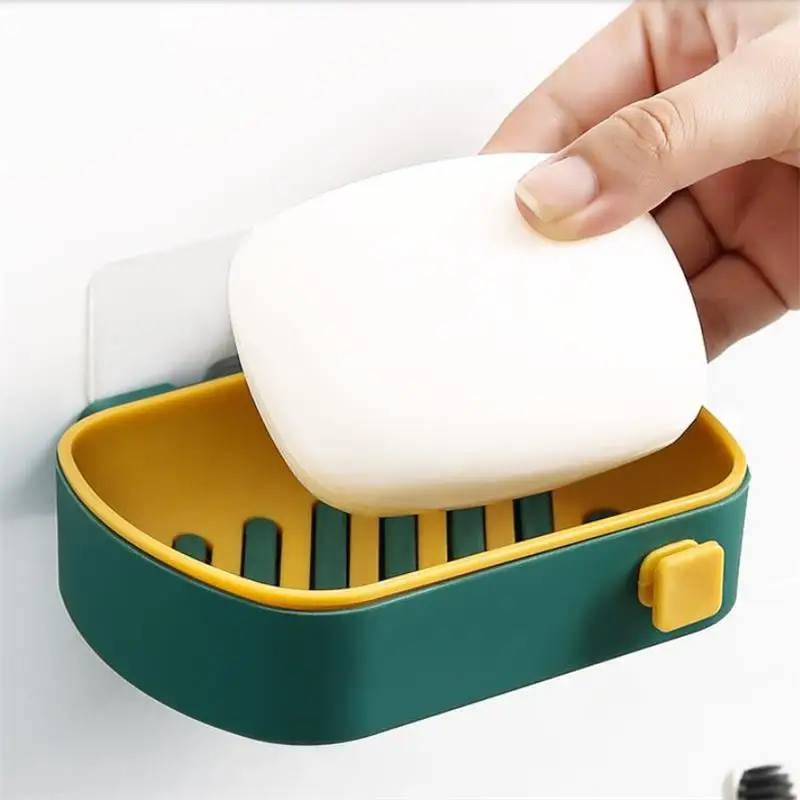 Новая Полка для мыла без сверления Настенная Ванная комната слив пластиковая