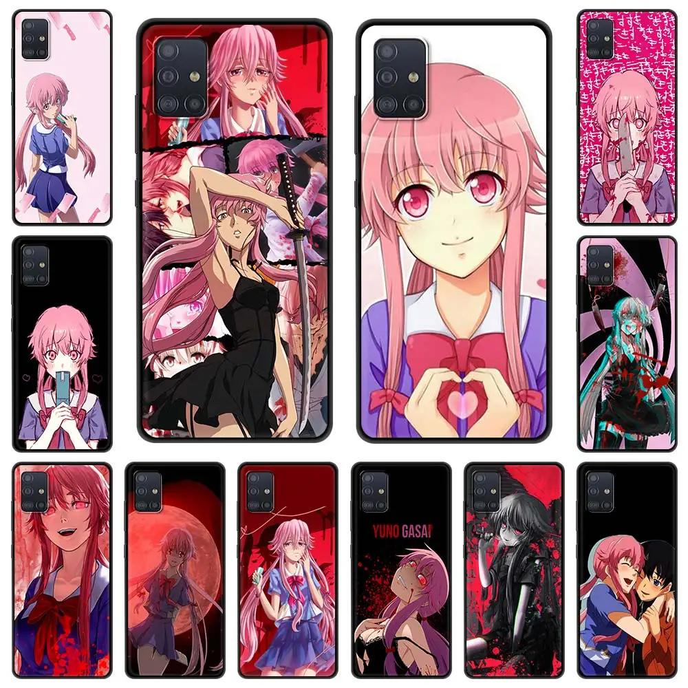 

The Future Diary Anime Mirai nikki yandere Phone Case for Samsung Galaxy A51 A71 A21S A12 A11 A31 A52 A41 A32 5G A72 Soft Cover
