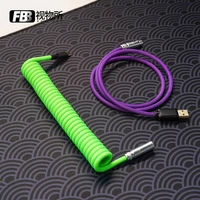 fbb cables customized handmade diy detachable coiled cable keyboard type c mini mirco to usb mechanical keyboard amilo