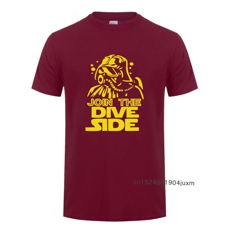 

Join The Dive Dark Side Scuba Diving Underwater T-shirt Cotton T Shirts Funny Birthday Gift For Men Dad Father Husband Boyfriend