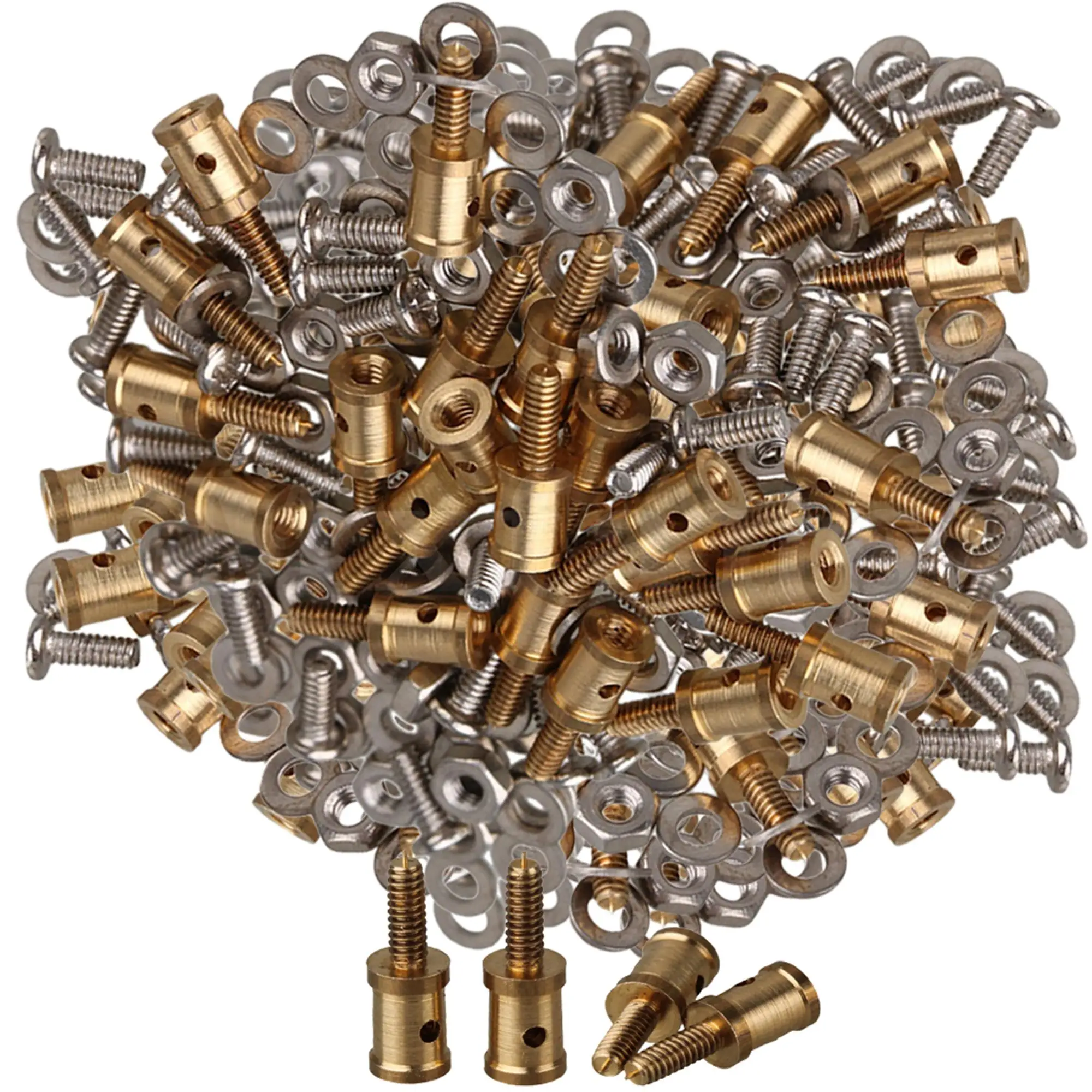 

200Pcs Adjustable D1mm Pushrod Connector Linkage Stoppers for RC Model Airplane Replacement Parts