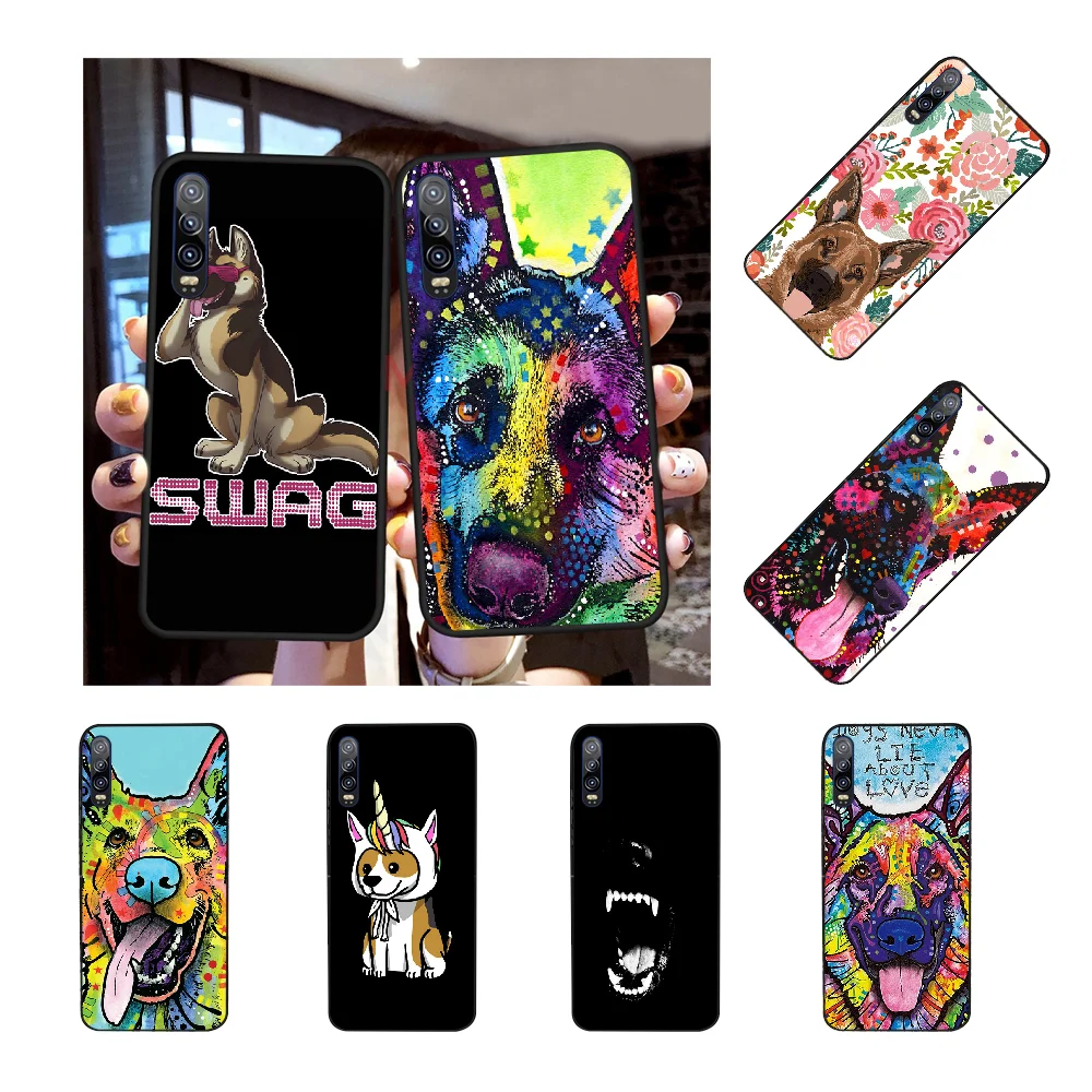 NBDRUICAI милый чехол для телефона с изображением немецкой овчарки Huawei P30 P20 P10 P9 P8 Mate 20