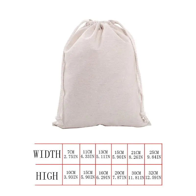 

Travel Linen Drawstring Storage Bag Toy Shoes Laundry Organizer Packing Pouch New 2021