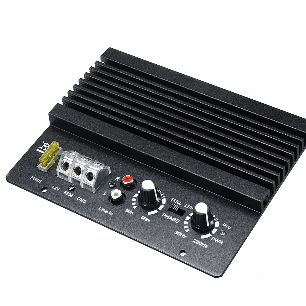 

12 В 600 Вт автомобильная стереосистема, мощность аудио, бас, полный диапазон, динамик, сабвуферный усилитель (черный)