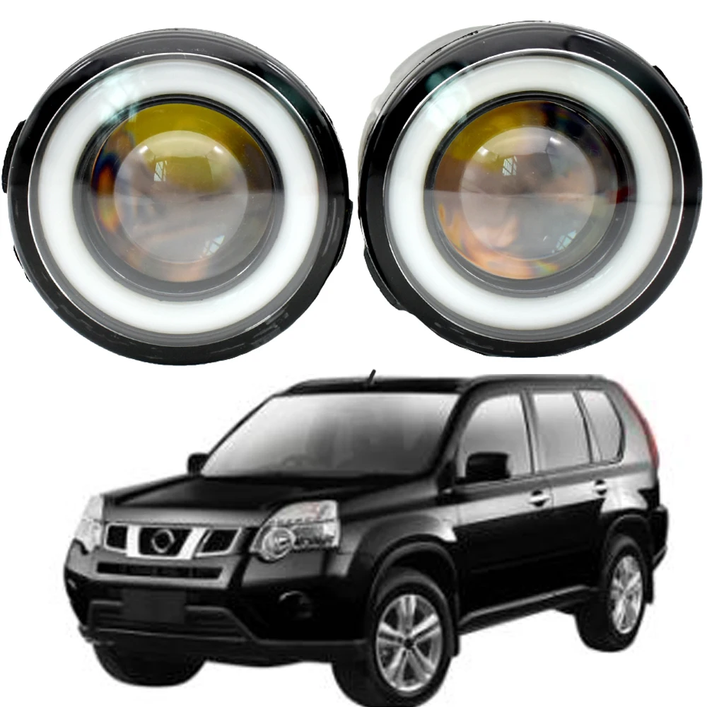 

NewCar переднего бампера Туман светильник в сборе светодиодный Ангел глаз Противотуманные фары Дневные ходовые огни дневного света Противоту...