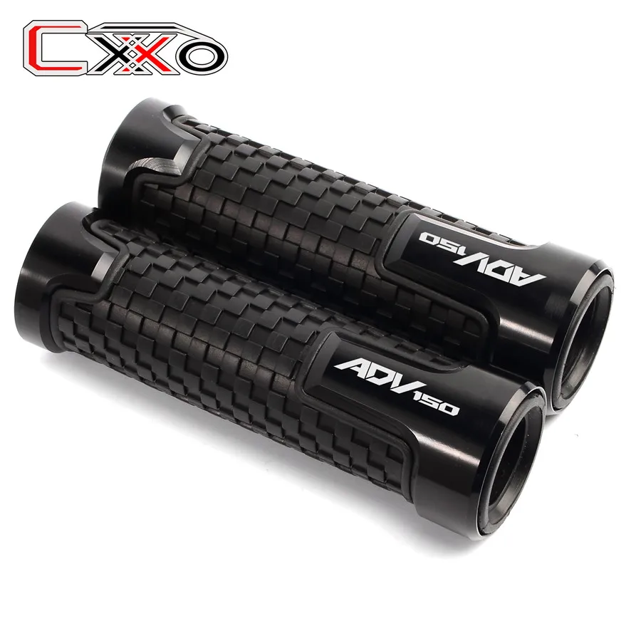 Black 7/8 ''22 мм Аксессуары для мотоциклов для honda ADV 150 ADV150 ручки грипса на руль - Цвет: Black