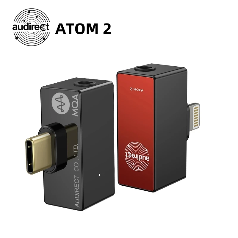 Hilidac Audirect Atom2 MQA HiFi Tragbare USB DAC/AMP ES9281AC DSD512 32Bit/ 768KHZ Typ C/Blitz atom 2 Decoder Verstärker