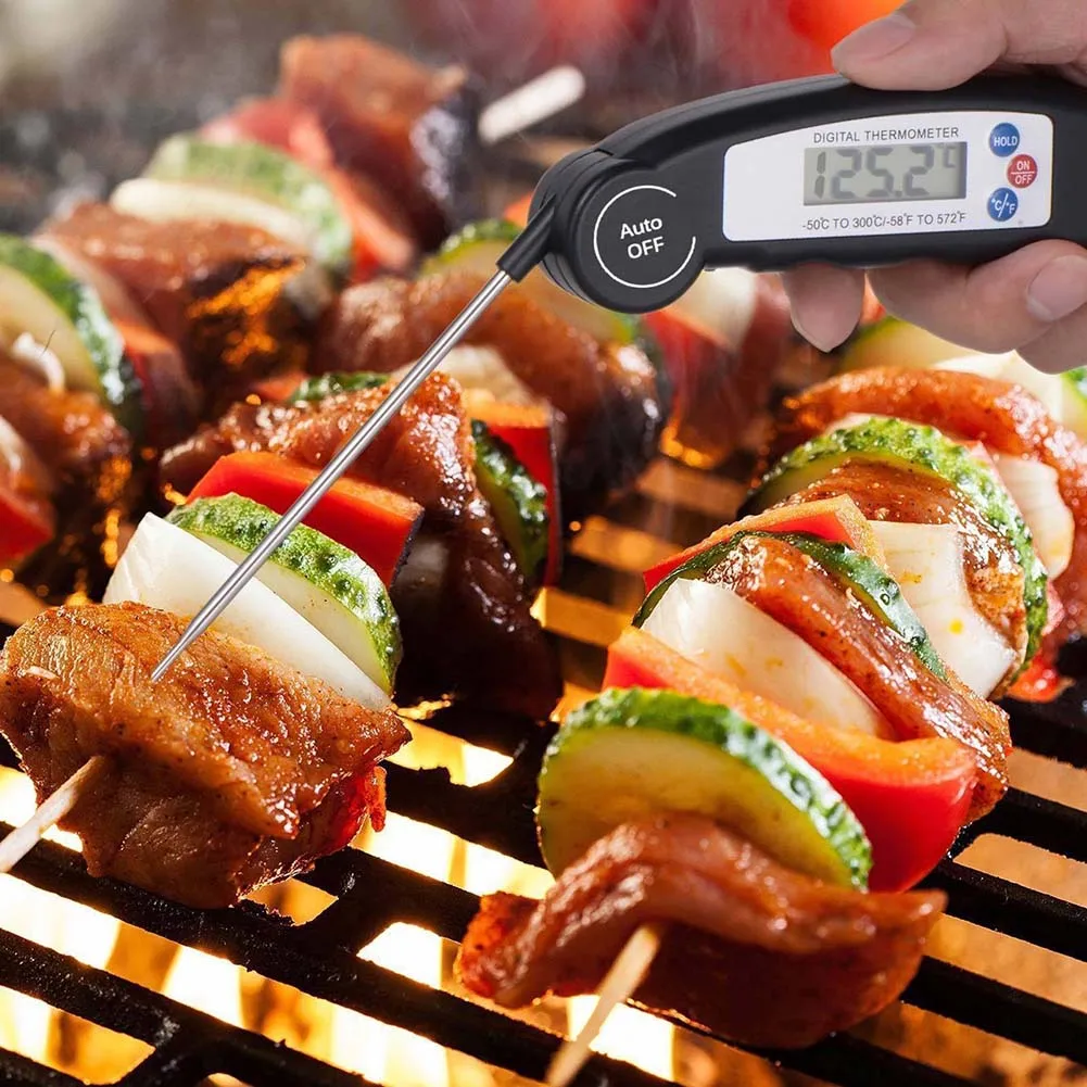 

Digital Probe Thermometer Foldable Food BBQ Meat Oven Folding Kitchen Thermometer Cooking Water Oil Tools