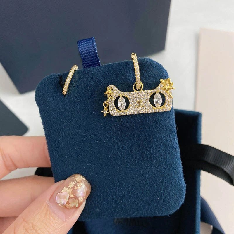 Модные очаровательные серьги из стерлингового серебра оригинальные 1:1 копии