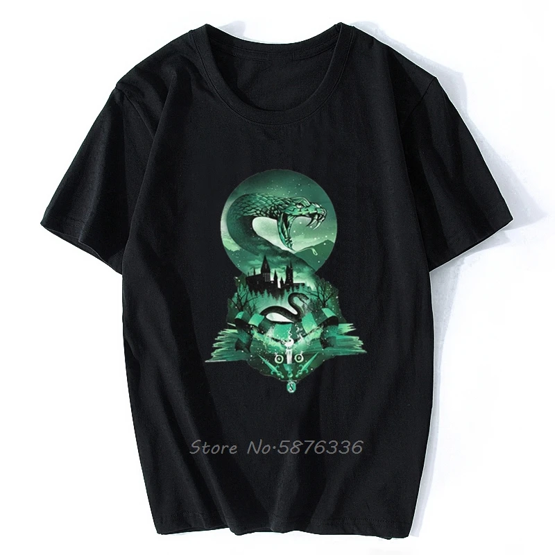 Футболки с принтом House Of Slytherin Мужская футболка большого размера s сделай свой