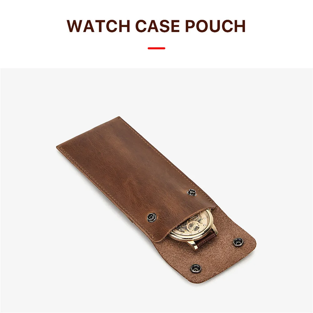 Кожаный чехол для часов ручной работы Дорожный Чехол сумка хранения Apple
