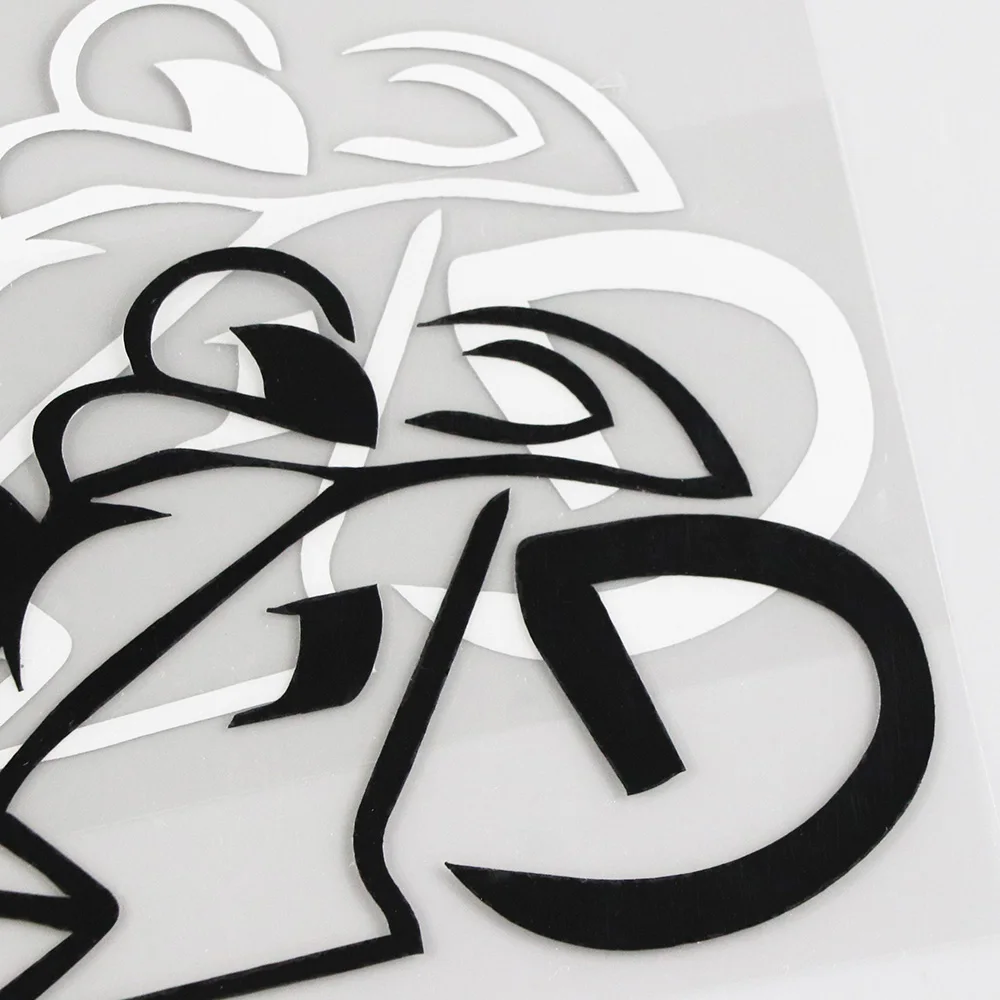 YJZT 14.3CMX6.9CM Motorcyrcle Driver Motocross Active Sport Vinyl Car Sticker Black/Silver 8A-0358 | Автомобили и мотоциклы