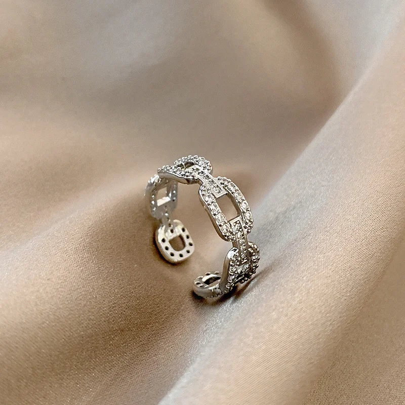 

New Arrival Jewellery Retro Fashion Chain Zircon Female Creative Finger Female's Ring Vintage Party Rings for Women Vintage
