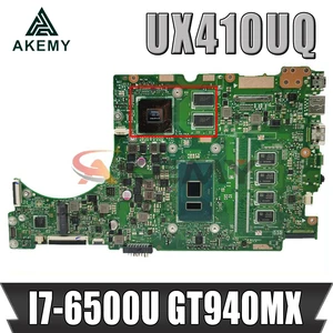 ux310uv laptop motherboard for asus ux410uq 14 inch ux410u ux310u original mainboard 8gb ram i7 6500u gt940mx 2gb free global shipping