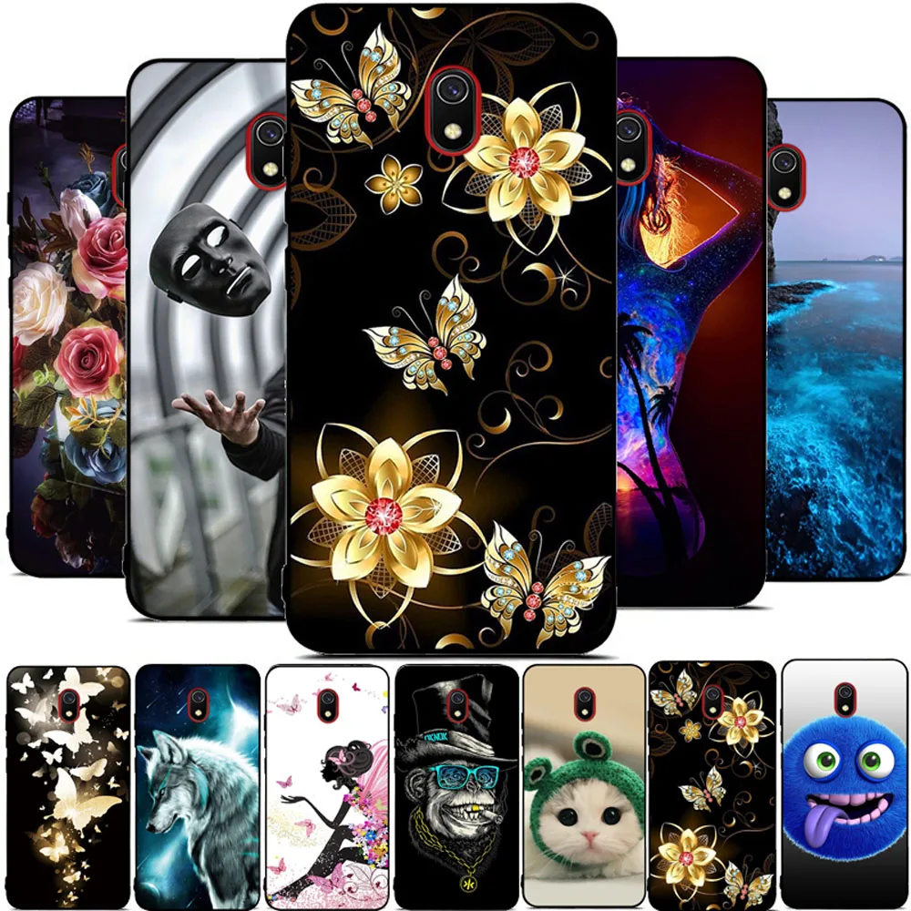 Чехол для Xiaomi Redmi 8A мягкий чехол из ТПУ 8a с 3D принтом edmi бампер 6 2 дюйма защитный
