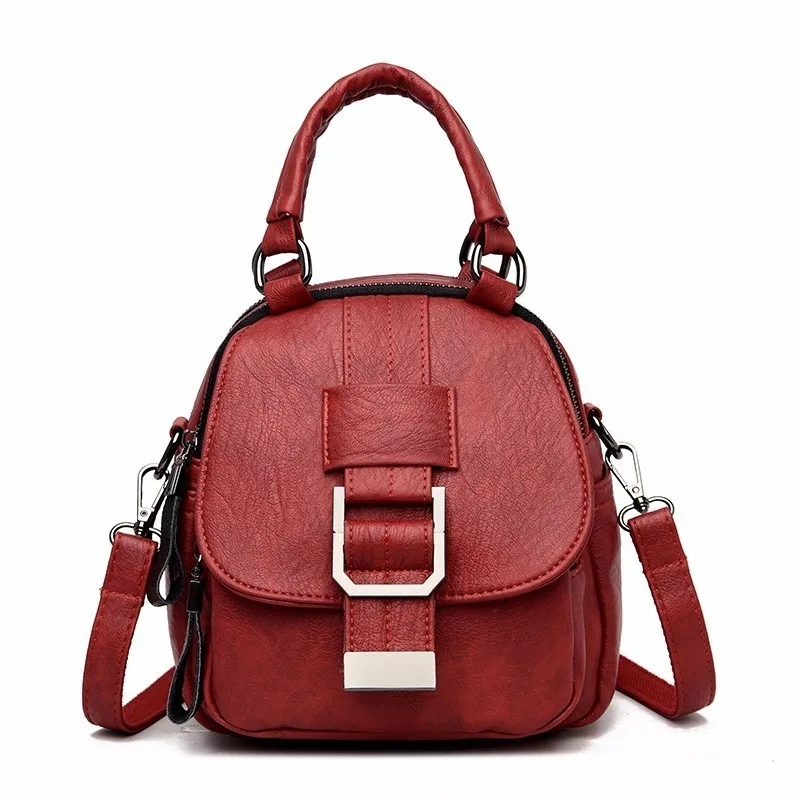 Женский многофункциональный кожаный рюкзак мини-рюкзак для подростков 2019 | Багаж
