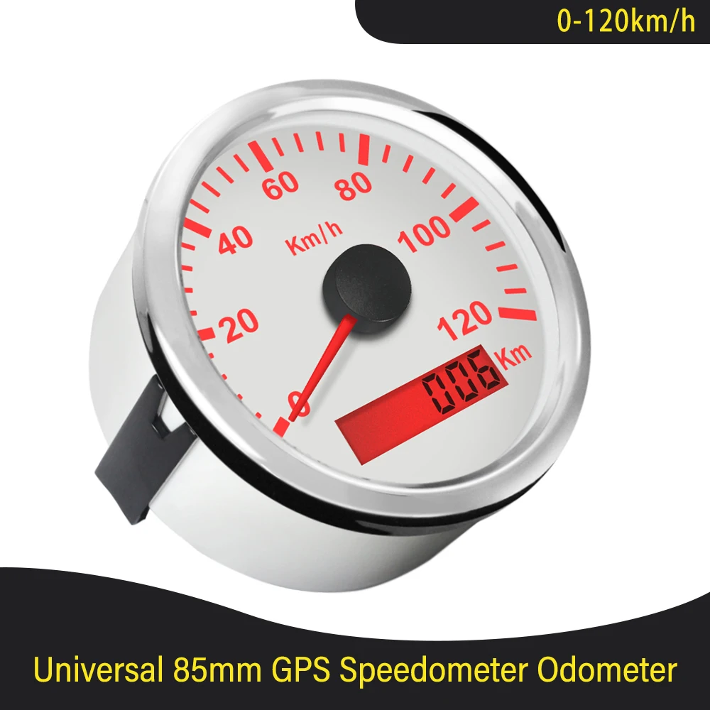 Универсальный одометр с GPS 85 мм 120 км/ч 200 12 В/24 В | Автомобили и мотоциклы