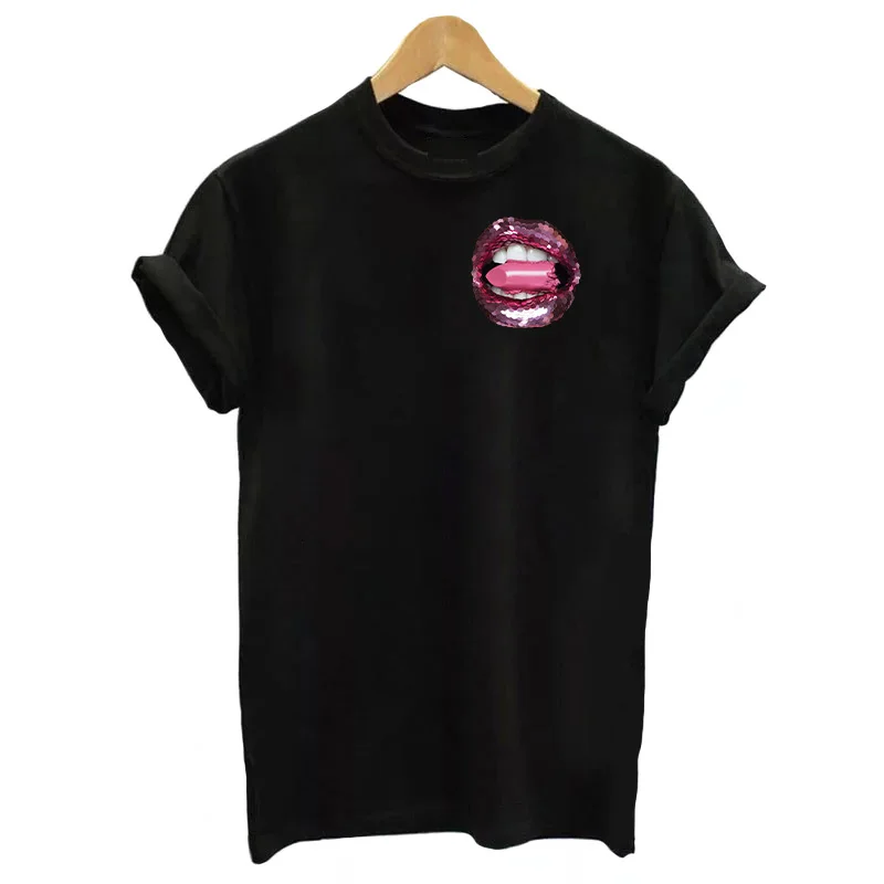 Sexy Lips Patches Fashion Women Heat Transfer Sticker On Clothes Thermal For T-Shirt Tops DIY Washable Iron Transfers | Дом и сад
