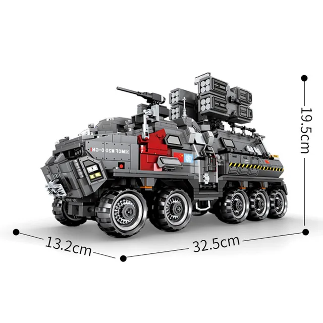 NO BOX Wandering Earth 107009 Военный танк Figther грузовики Comptible Technic строительные блоки кирпичи обучающая игрушка подарок на день рождения - Цвет: NO BOX