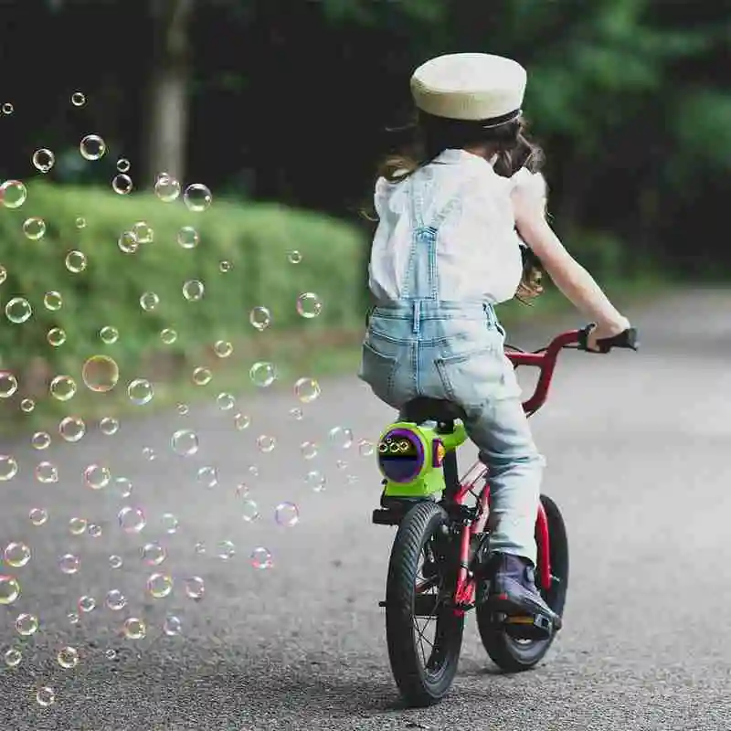 

Color bicycle electric bubble machine automatic bubble machine