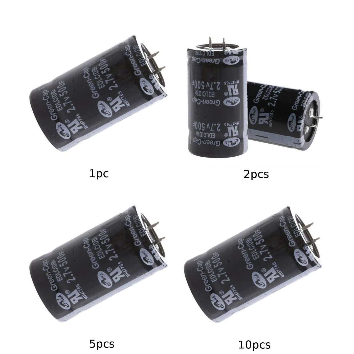 Высококачественный конденсатор 2 7 V 500F пластик + металл 35*60 мм подходит для